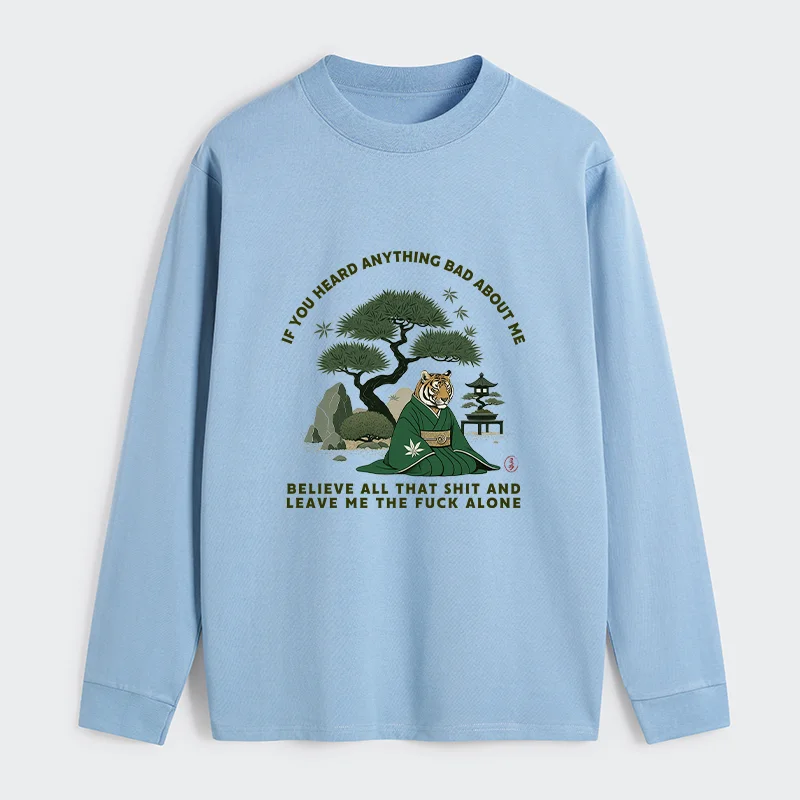 Tokyo-Tiger Funny Ukiyoe Tiger Samurai Zen Classic Long Sleeve T-Shirt