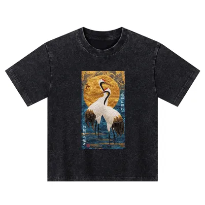 Tokyo-Tiger Fall Seven, Rise Eight - Haste Makes Waste Kids Washed T-Shirt