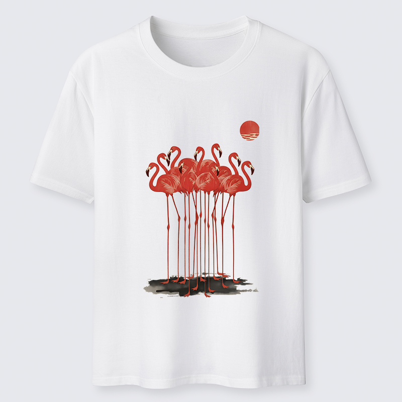 Tokyo-Tiger Flamingos at Dusk Classic T-Shirt