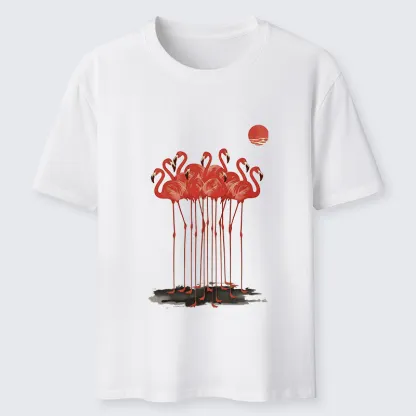 Tokyo-Tiger Flamingos at Dusk Classic T-Shirt