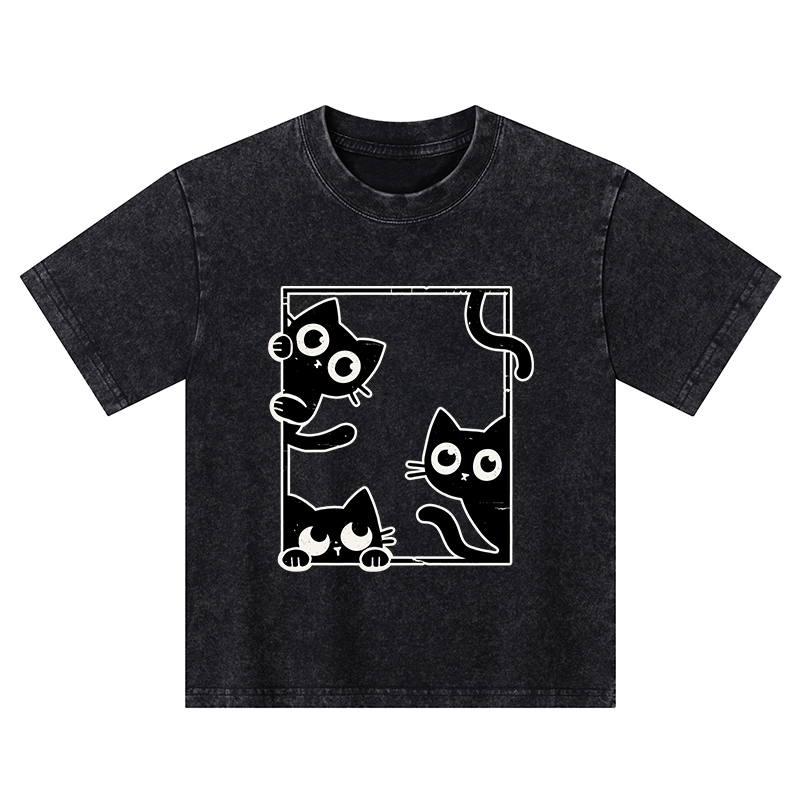 Tokyo-Tiger Looking At Your Cats Kids Washed T-Shirt