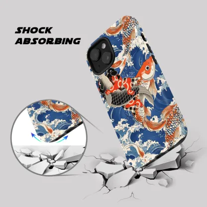 Tokyo-Tiger Sumo Wrestler Holding A Koi Phone Case