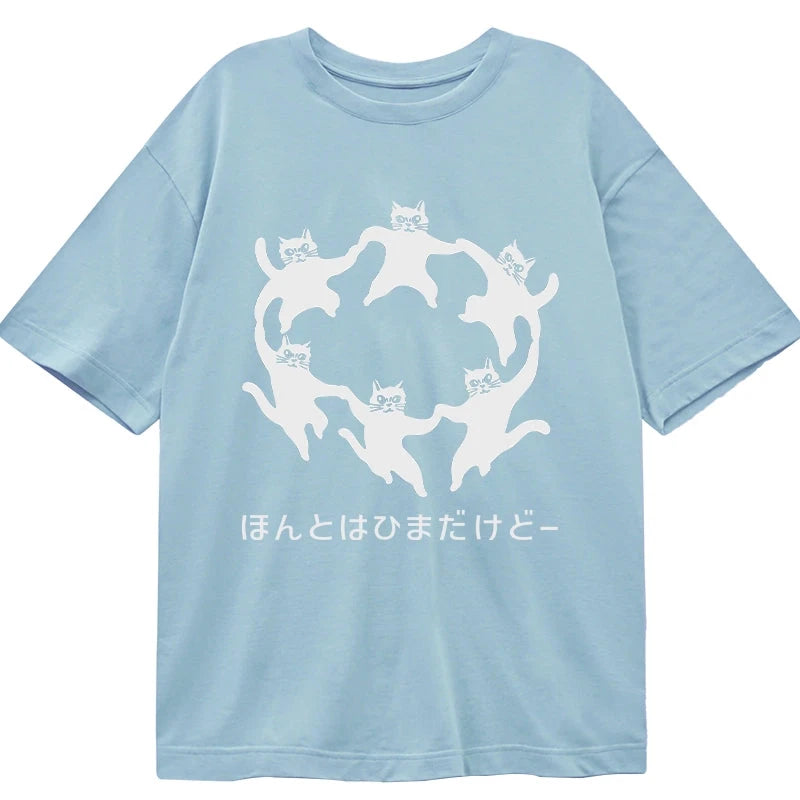 Tokyo-Tiger Leisure Cats Japanese Classic T-Shirt