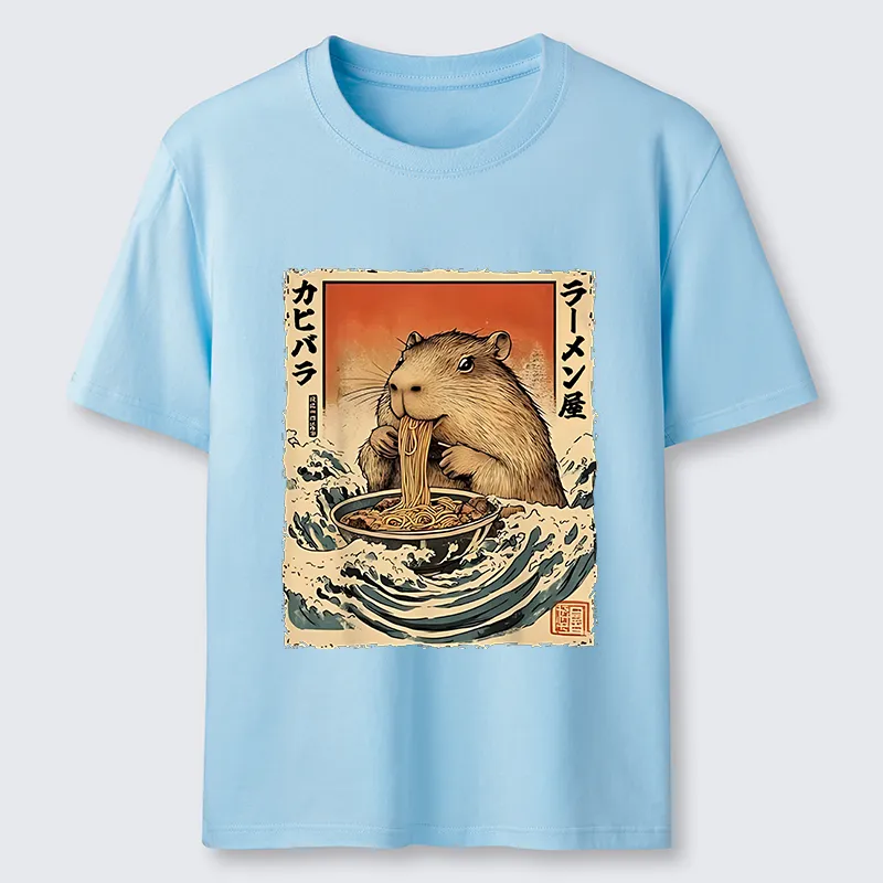 Tokyo-Tiger Hamster Eating Ramen Classic T-Shirt