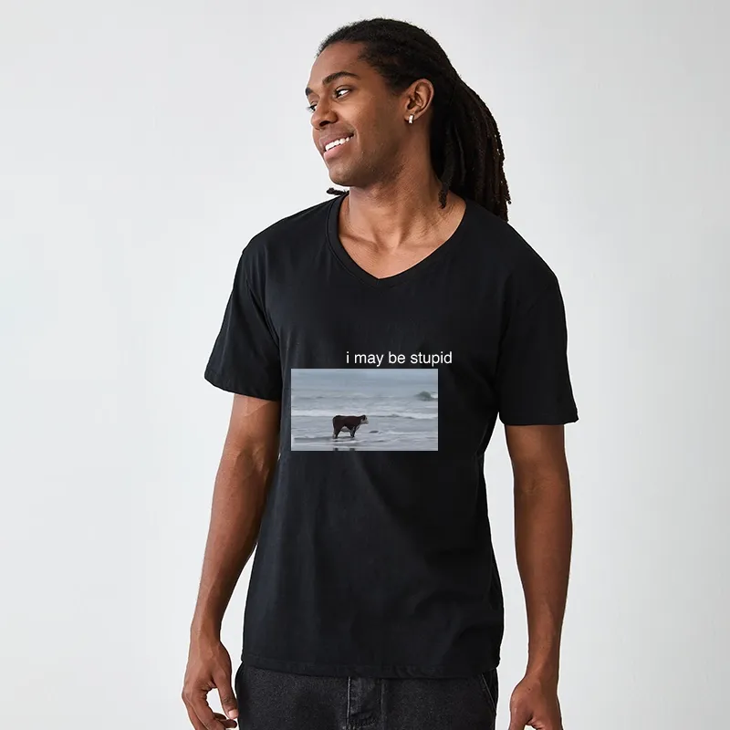 Tokyo-Tiger Foolish Cow V-Neck Classic T-Shirt