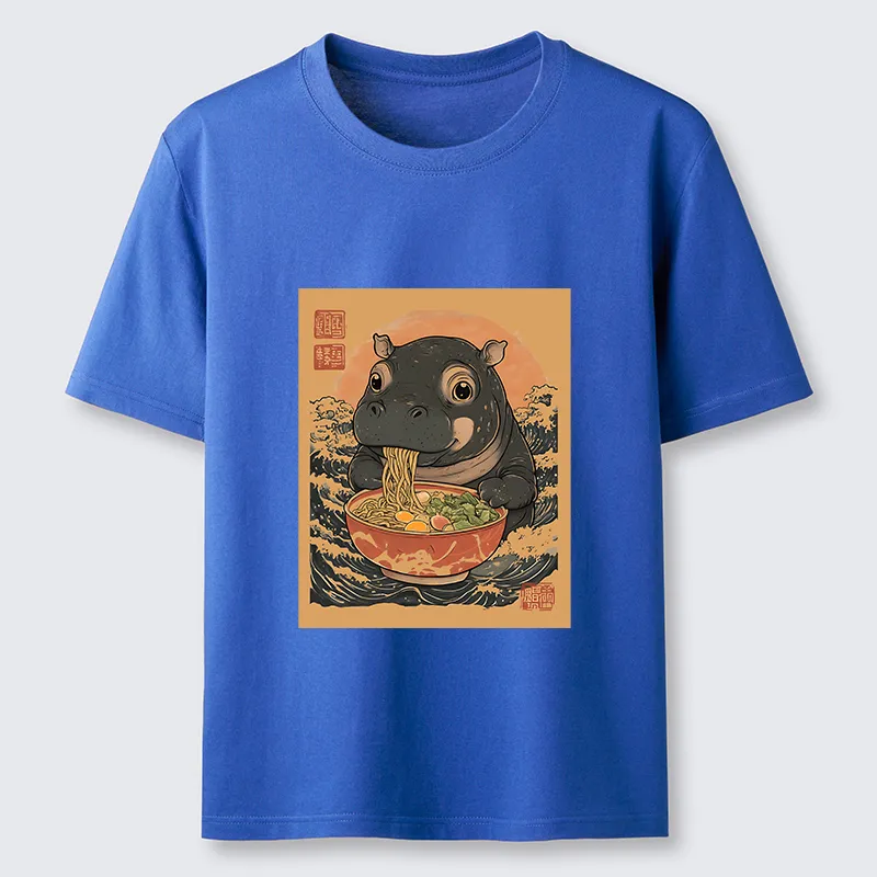 Tokyo-Tiger Moo Deng Eat Ramen Classic T-Shirt