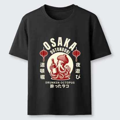 Tokyo-Tiger Retro Osaka Octopus Classic T-Shirt