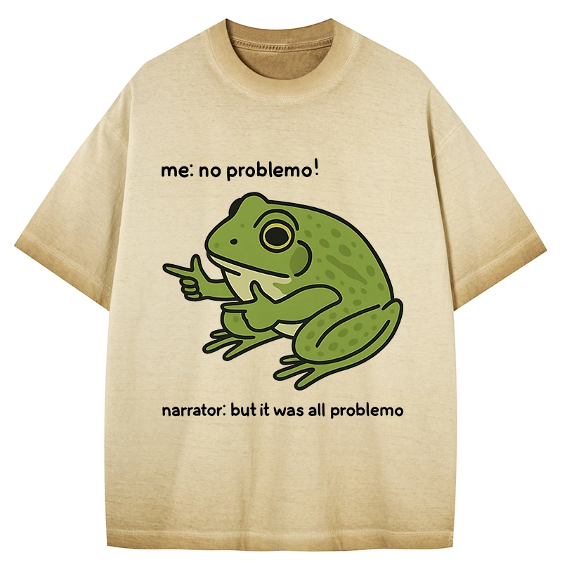 Tokyo-Tiger Stupid Frog Meme Gradient Washed T-Shirt