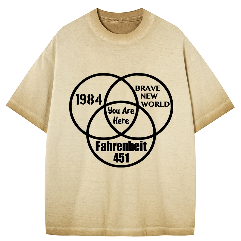 Tokyo-Tiger Multidimensional Thinking And Rebellion Gradient Washed T-Shirt