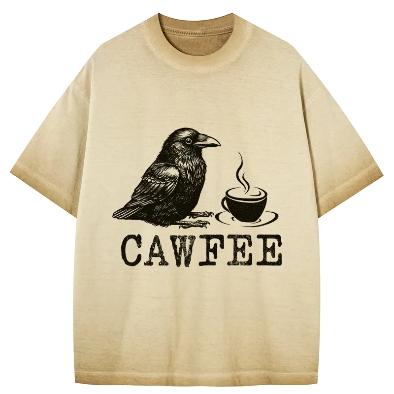 Tokyo-Tiger Cawfee Funny Japan Meme Gradient Washed T-Shirt