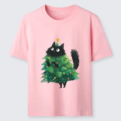 Tokyo-Tiger Christmas Tree Cat Japan Classic T-Shirt