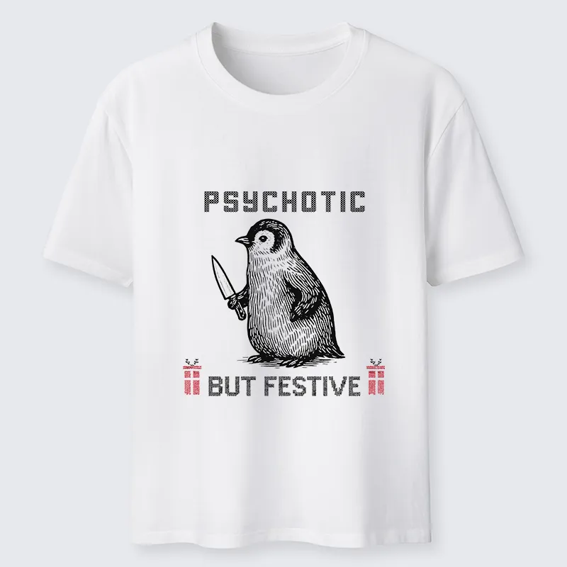 Tokyo-Tiger Overstimulated but Festive Christmas Classic T-Shirt