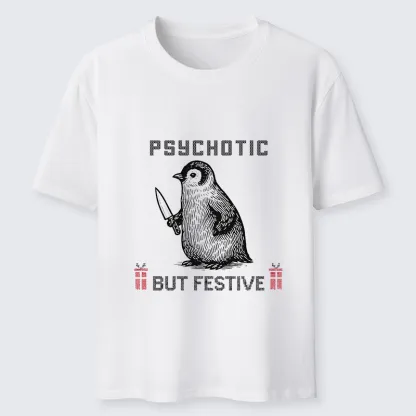 Tokyo-Tiger Overstimulated but Festive Christmas Classic T-Shirt