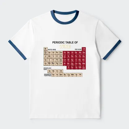 Tokyo-Tiger Table of Elements of Wine Trim T-Shirt