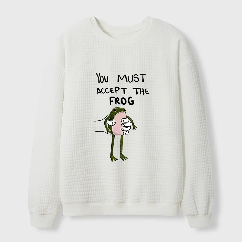 Tokyo-Tiger Accept This Frog Waffle Sweatshirt