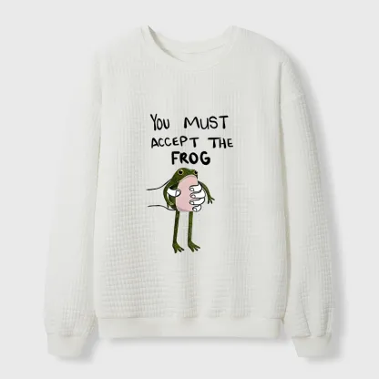 Tokyo-Tiger Accept This Frog Waffle Sweatshirt