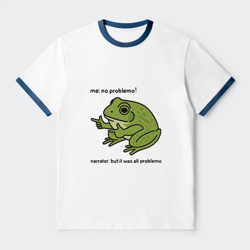 Tokyo-Tiger Stupid Frog Meme Trim T-Shirt