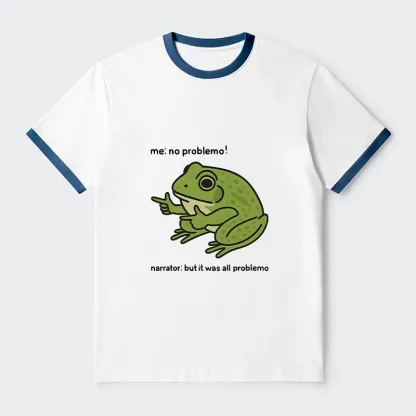 Tokyo-Tiger Stupid Frog Meme Trim T-Shirt