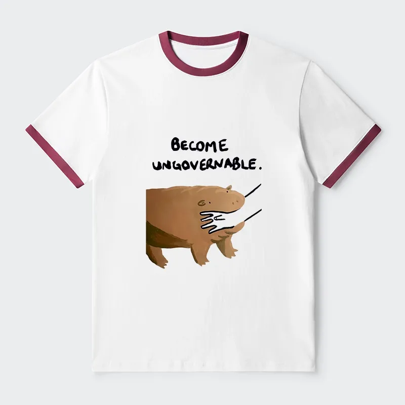 Tokyo-Tiger Moo Deng Bites Someone's Arm Trim T-Shirt