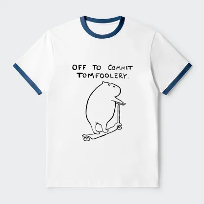 Tokyo-Tiger Capybara Is Ready To Do Something Bad Trim T-Shirt