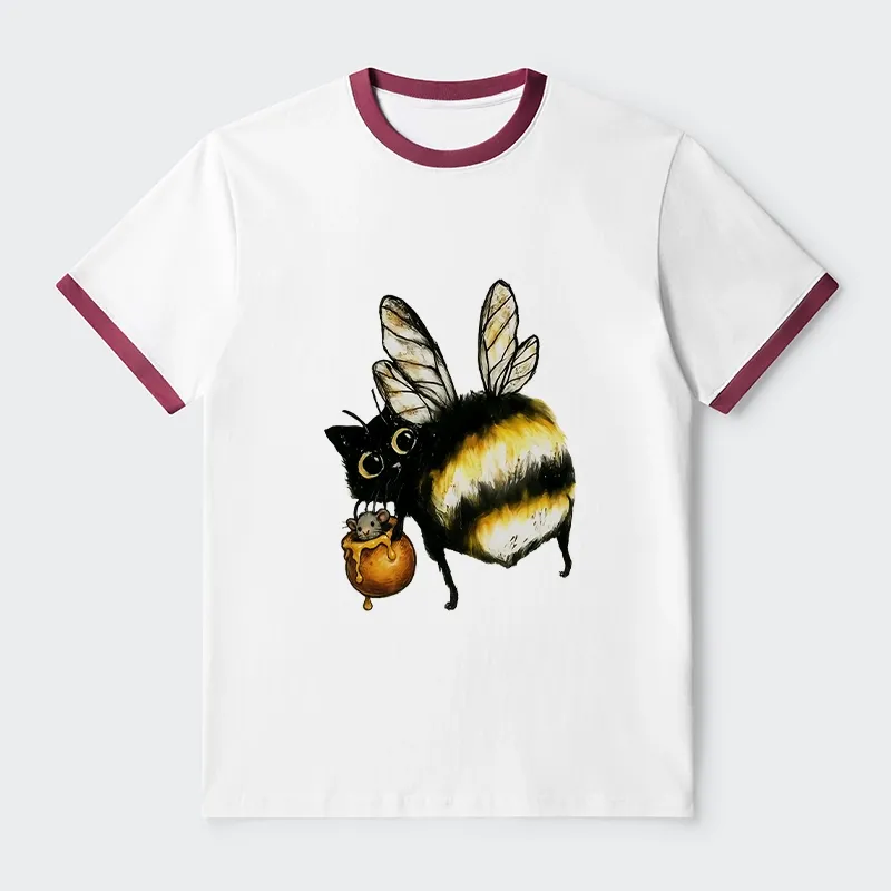 Tokyo-Tiger Cute Catbee Butt Trim T-Shirt