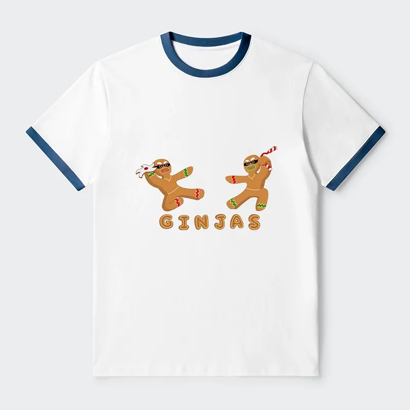 Tokyo-Tiger Gingerbread Ninja Trim T-Shirt