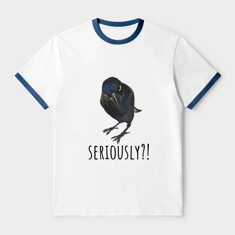 Tokyo-Tiger Raven's Question Trim T-Shirt