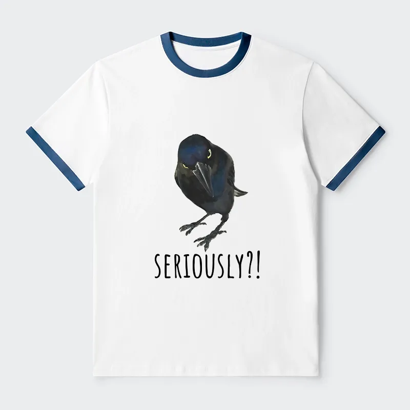 Tokyo-Tiger Raven's Question Trim T-Shirt