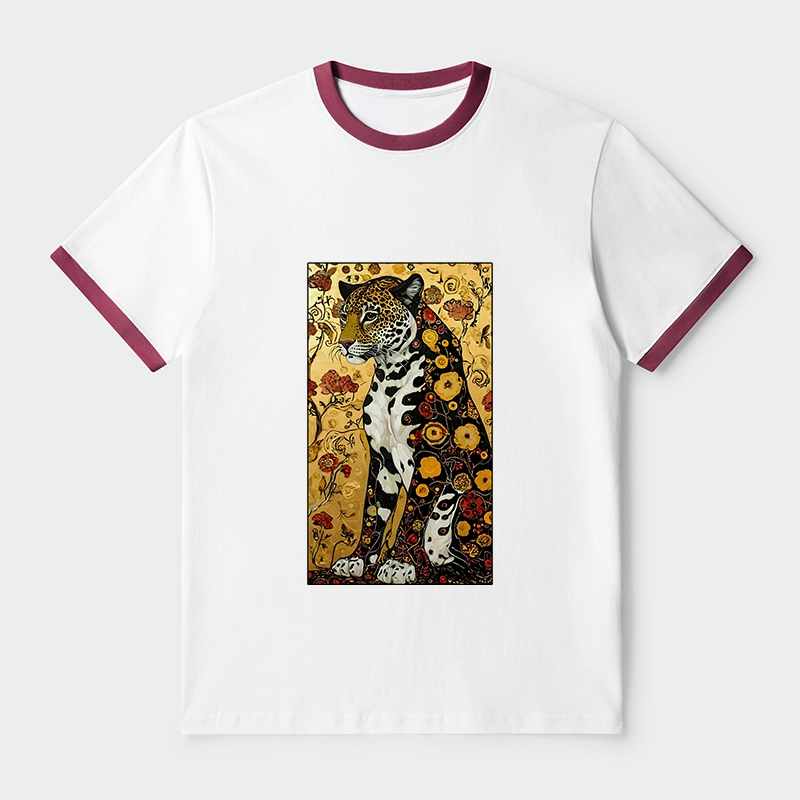 Tokyo-Tiger Magnificent Leopard Trim T-Shirt