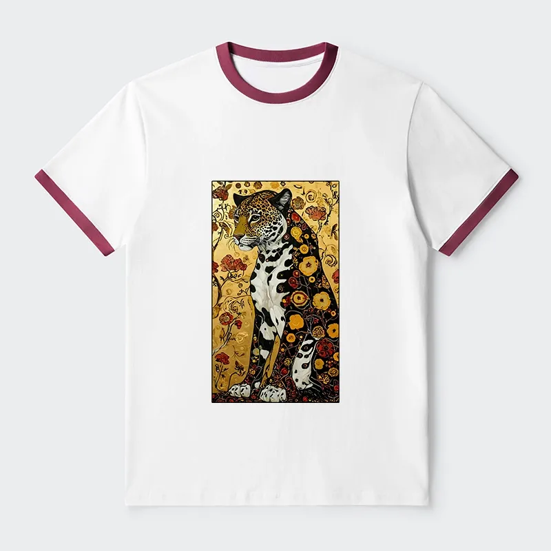 Tokyo-Tiger Magnificent Leopard Trim T-Shirt