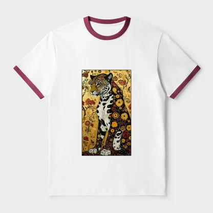 Tokyo-Tiger Magnificent Leopard Trim T-Shirt