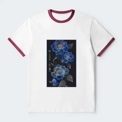 Tokyo-Tiger The Sea Of Flowers In The Darkness Trim T-Shirt