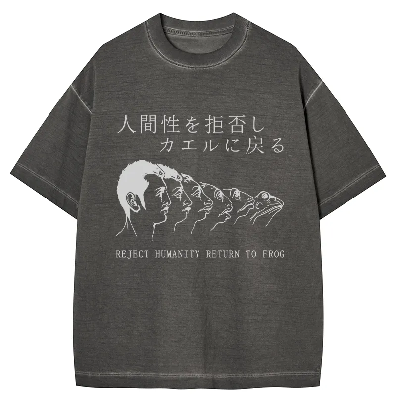 Tokyo-Tiger Return To Frog Gradient Washed T-Shirt