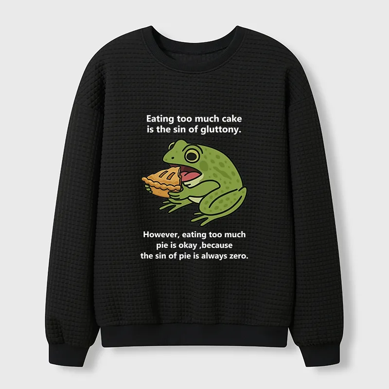 Tokyo-Tiger Sin Of Pie Is Always Zero Waffle Sweatshirt