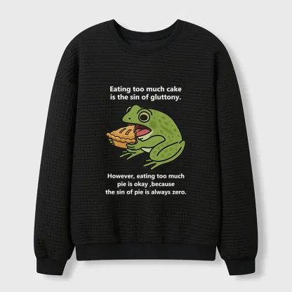 Tokyo-Tiger Sin Of Pie Is Always Zero Waffle Sweatshirt