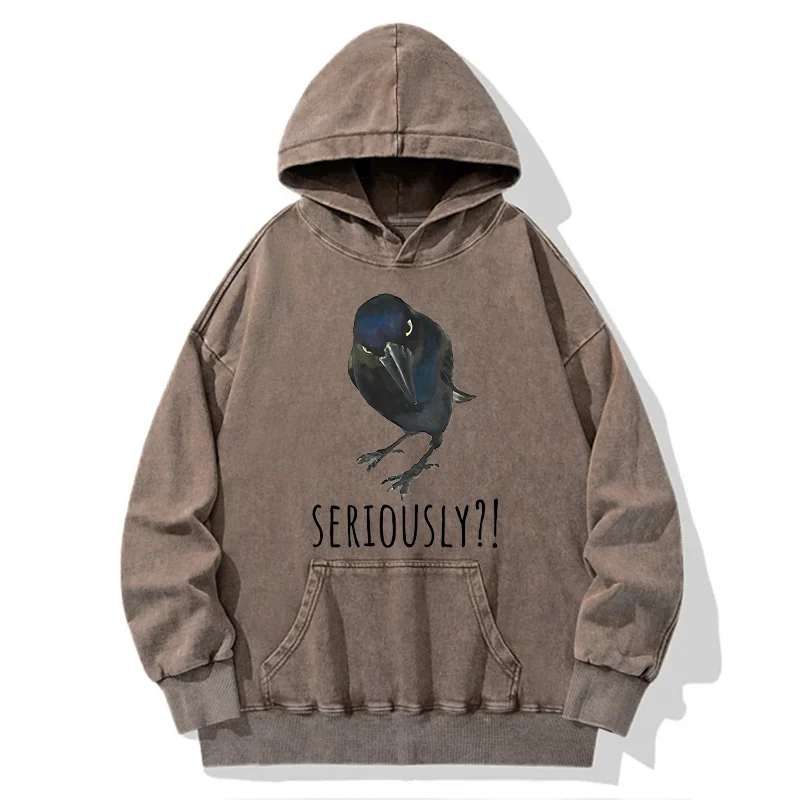 Tokyo-Tiger Raven's Question Washed Hoodie