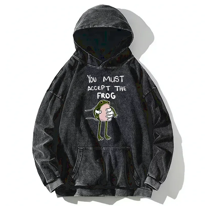 Tokyo-Tiger Accept This Frog Washed Hoodie