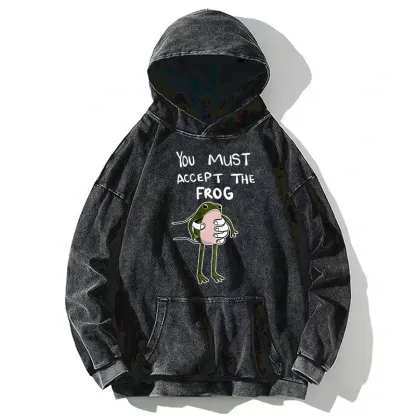 Tokyo-Tiger Accept This Frog Washed Hoodie