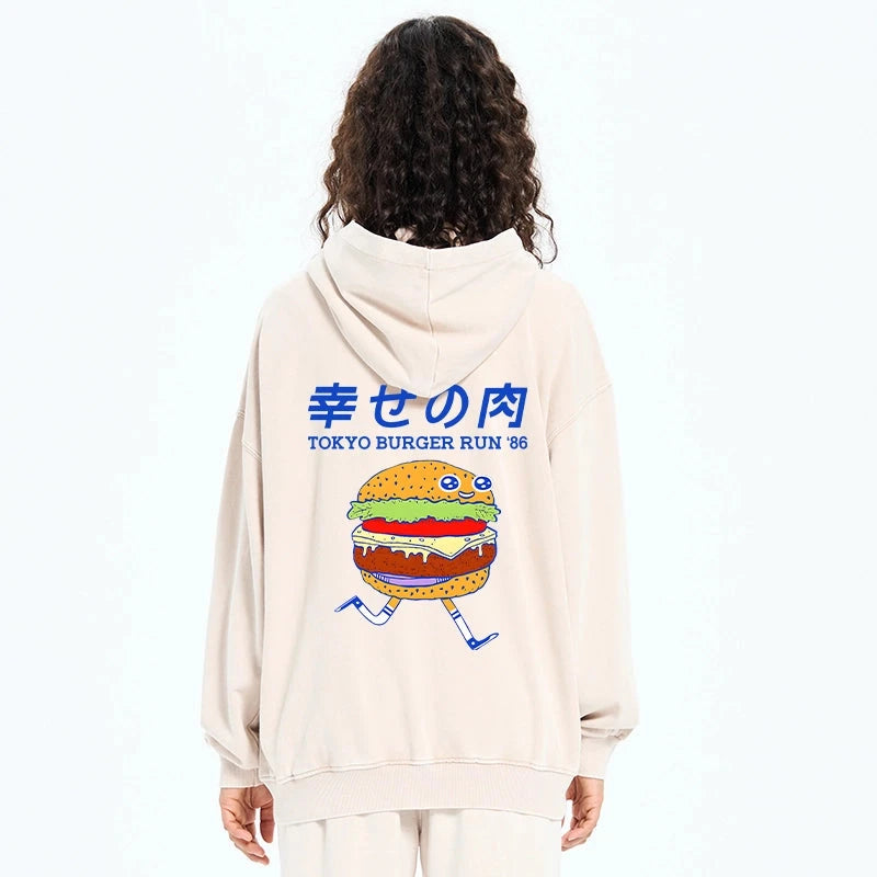  　JAPAN TOKYO TERRY HOODIE Tokyo-Tiger Japanese Vending Machines Washed Hoodie Sale