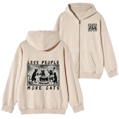 Tokyo-Tiger Cat Sacrifice Ceremony Washed Zip Hoodie