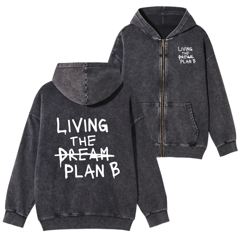 Tokyo-Tiger Implement Plan B Washed Zip Hoodie