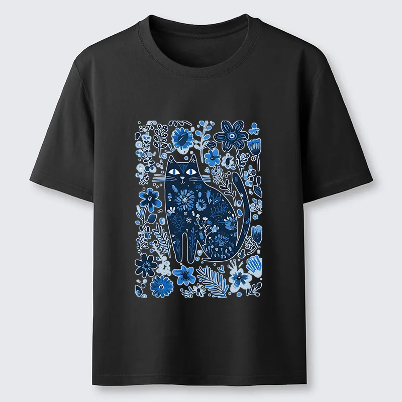 Tokyo-Tiger A Cat Among Flowers Classic T-Shirt