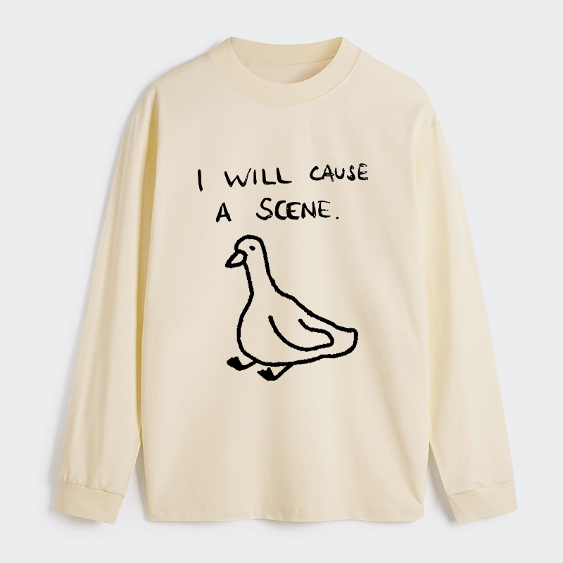 Tokyo-Tiger Stupid Goose Funny Japan Retro Classic Long Sleeve T-Shirt