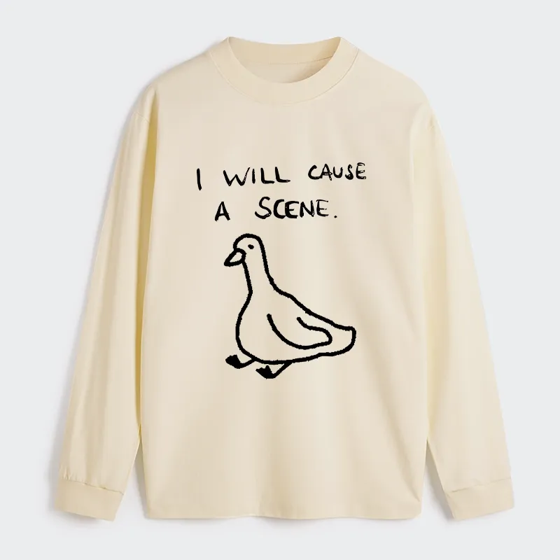 Tokyo-Tiger Stupid Goose Funny Japan Retro Classic Long Sleeve T-Shirt