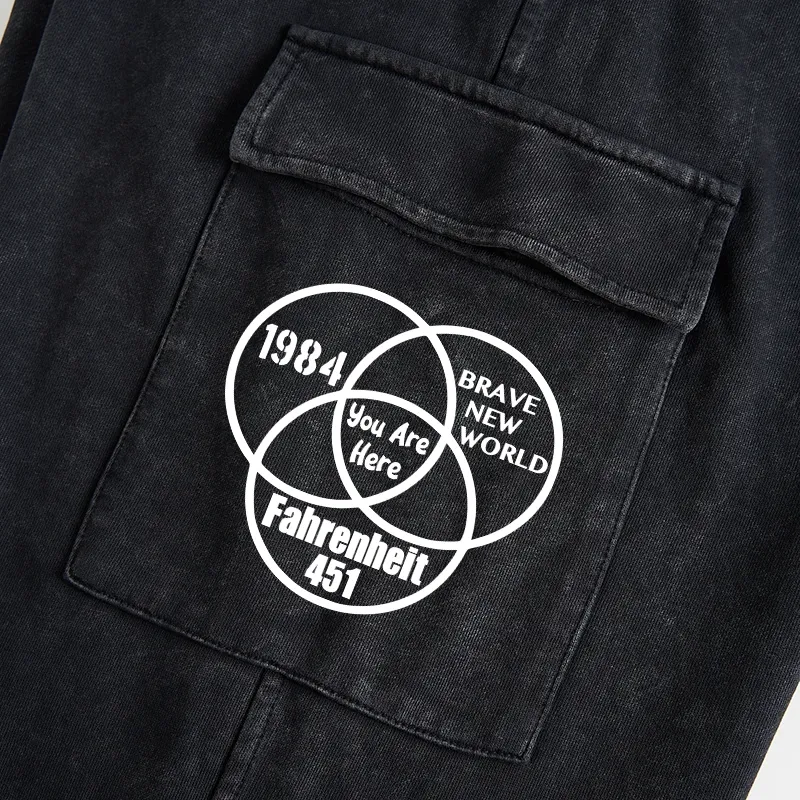 Tokyo-Tiger Multidimensional Thinking And Rebellion Washed Utility Sweatpants