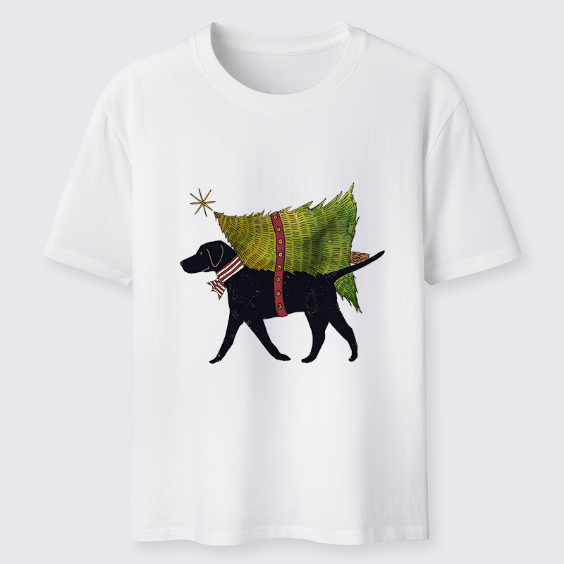 Tokyo-Tiger Dog Carrying Christmas Tree Classic T-Shirt