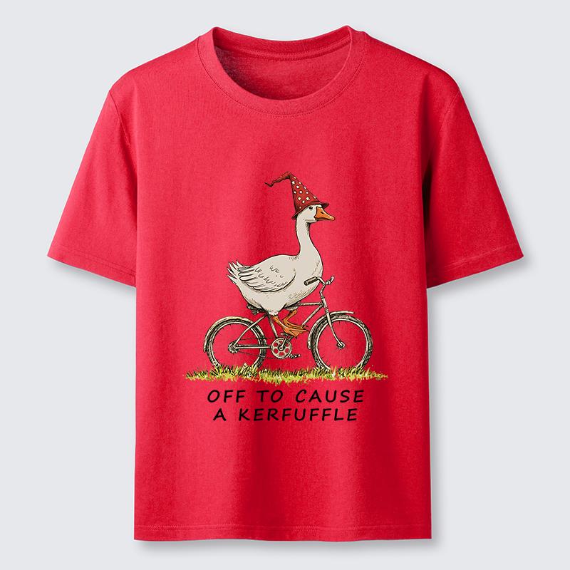 Tokyo-Tiger Stupid Goose Riding A Bicycle Classic T-Shirt
