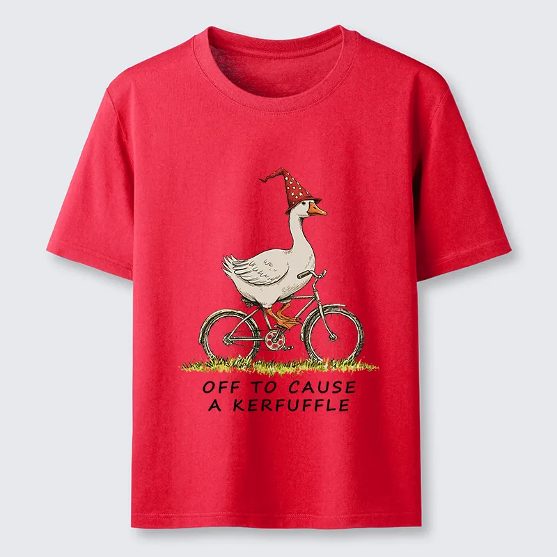 Tokyo-Tiger Stupid Goose Riding A Bicycle Classic T-Shirt