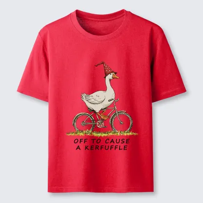 Tokyo-Tiger Stupid Goose Riding A Bicycle Classic T-Shirt