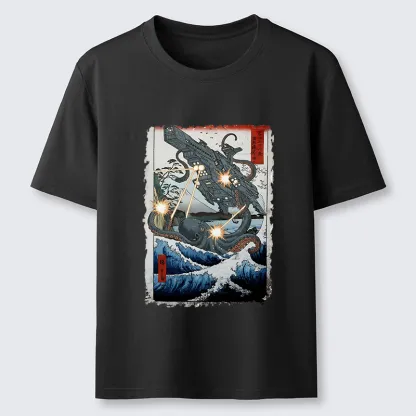 Tokyo-Tiger Octopus VS Spaceship Classic T-Shirt